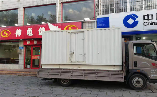 昌化镇出租发电机施工案例